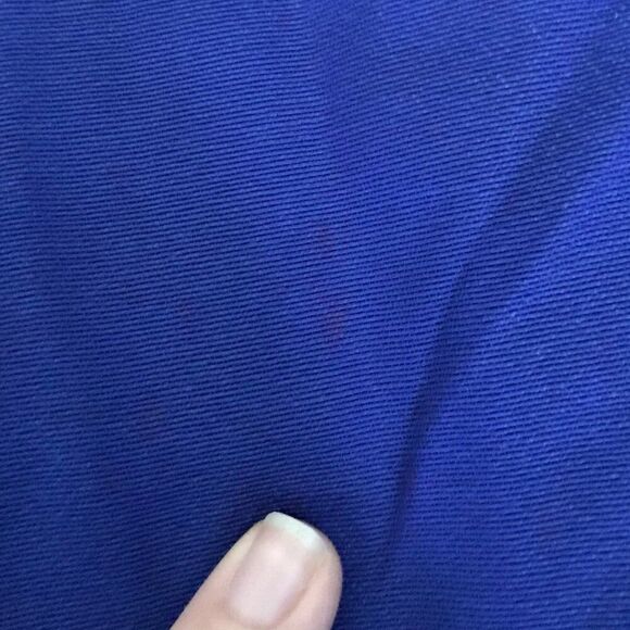 Vintage 90s Blue Sequin Glam Slit Evening Prom Homecoming Dress / Size: 11-12 - Picture 7 of 12